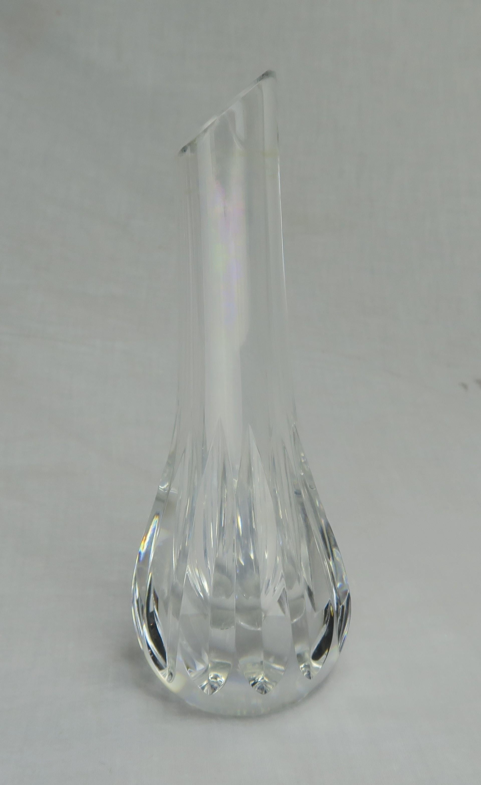 French Baccarat Crystal Bud Vase