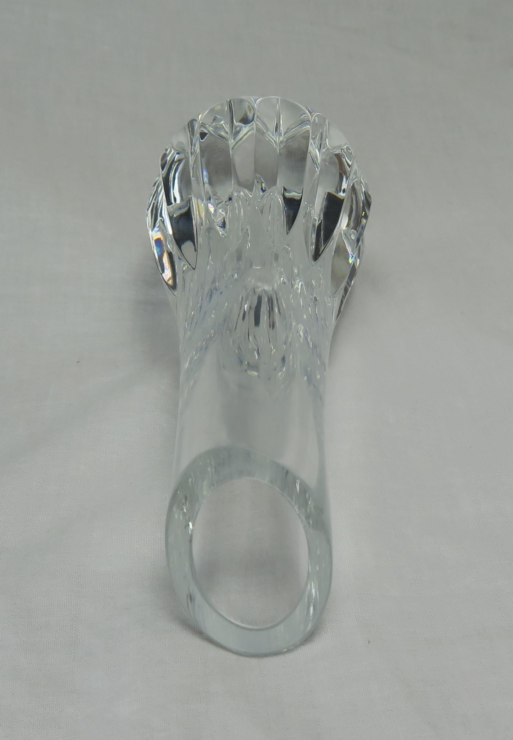 20th Century Baccarat Crystal Bud Vase