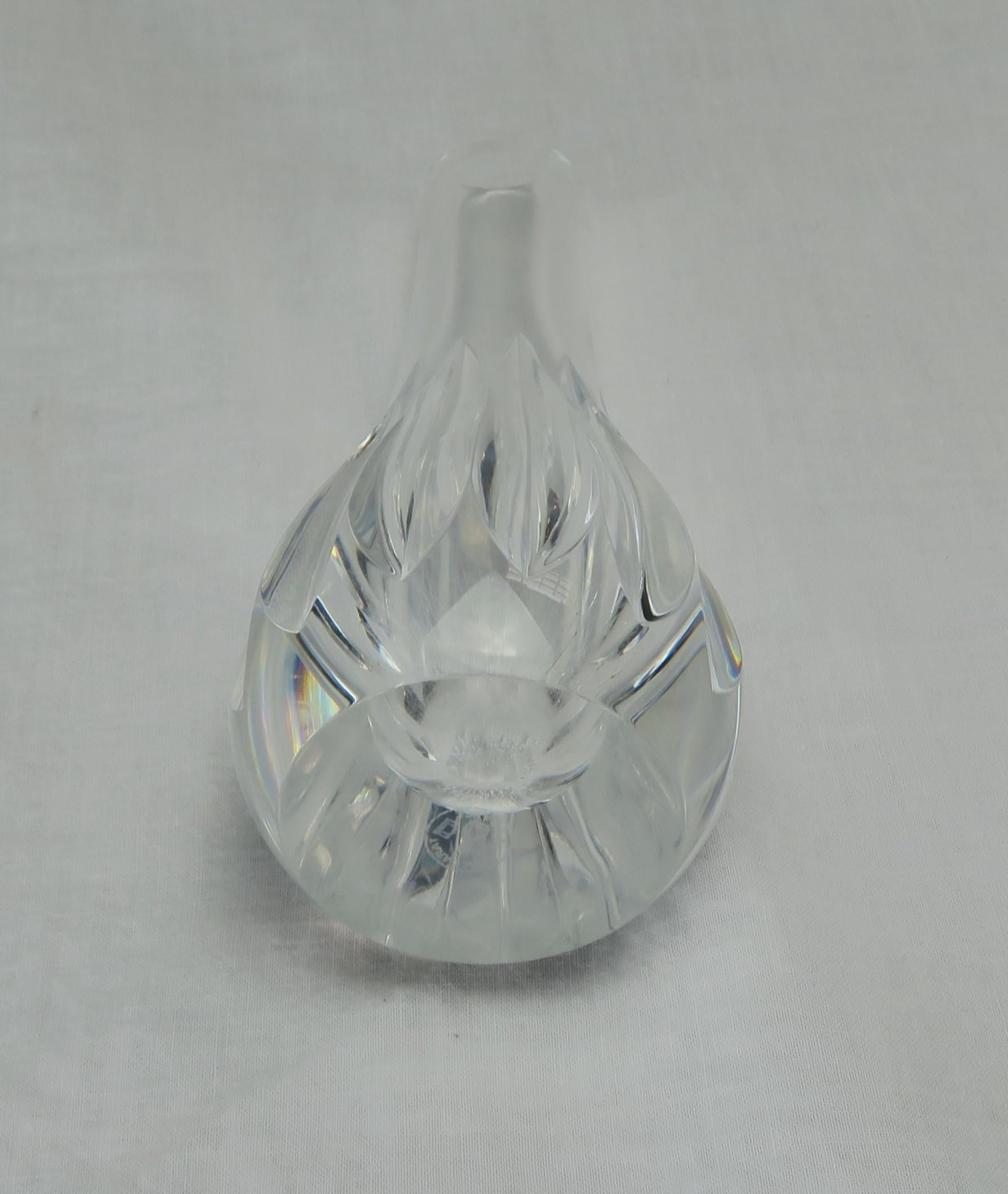 Late 20th Century Baccarat Crystal Bud Vase