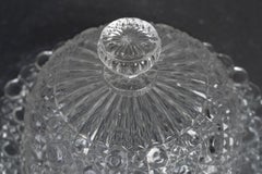 Baccarat Crystal Butter Dish, Early 20th Century, Napoleon III Style.