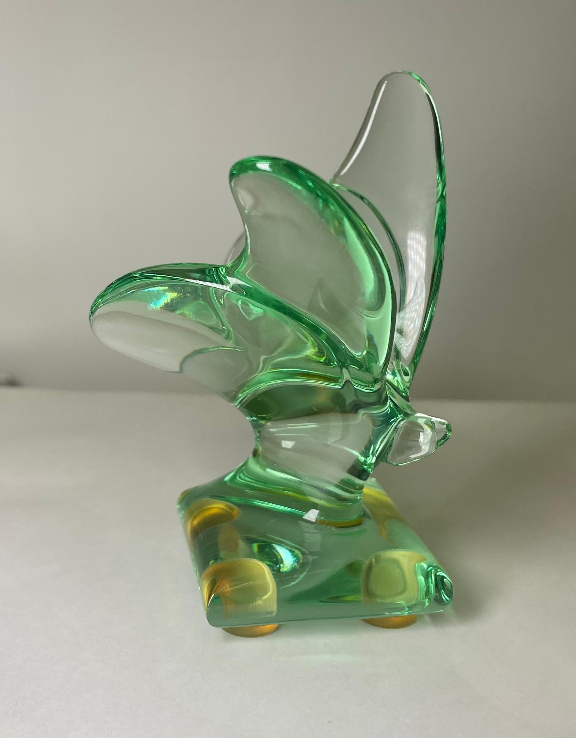 Escultura/Figurilla Mariposa de Cristal Baccarat 7