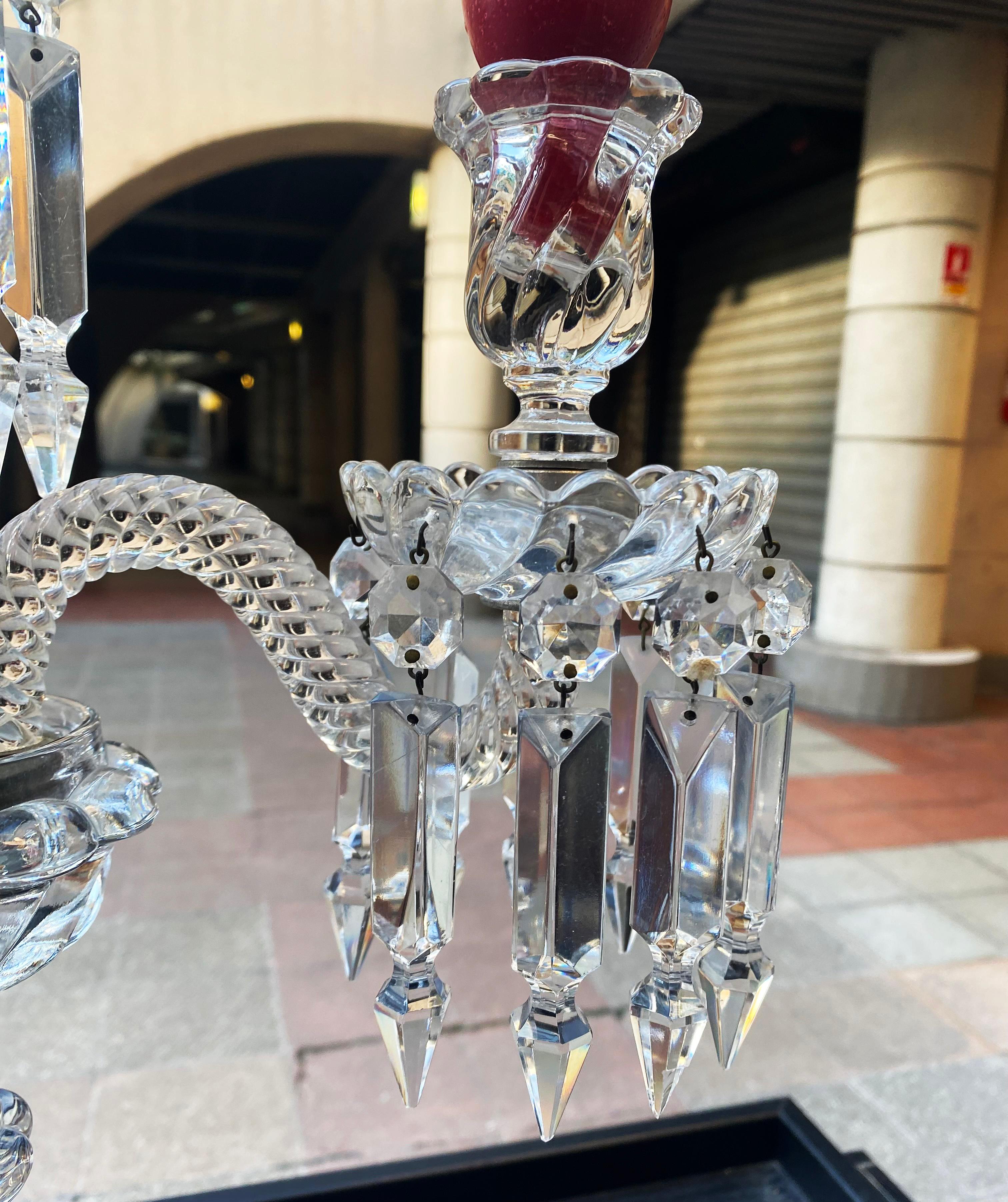 Candeliere di cristallo Baccarat in vendita 2