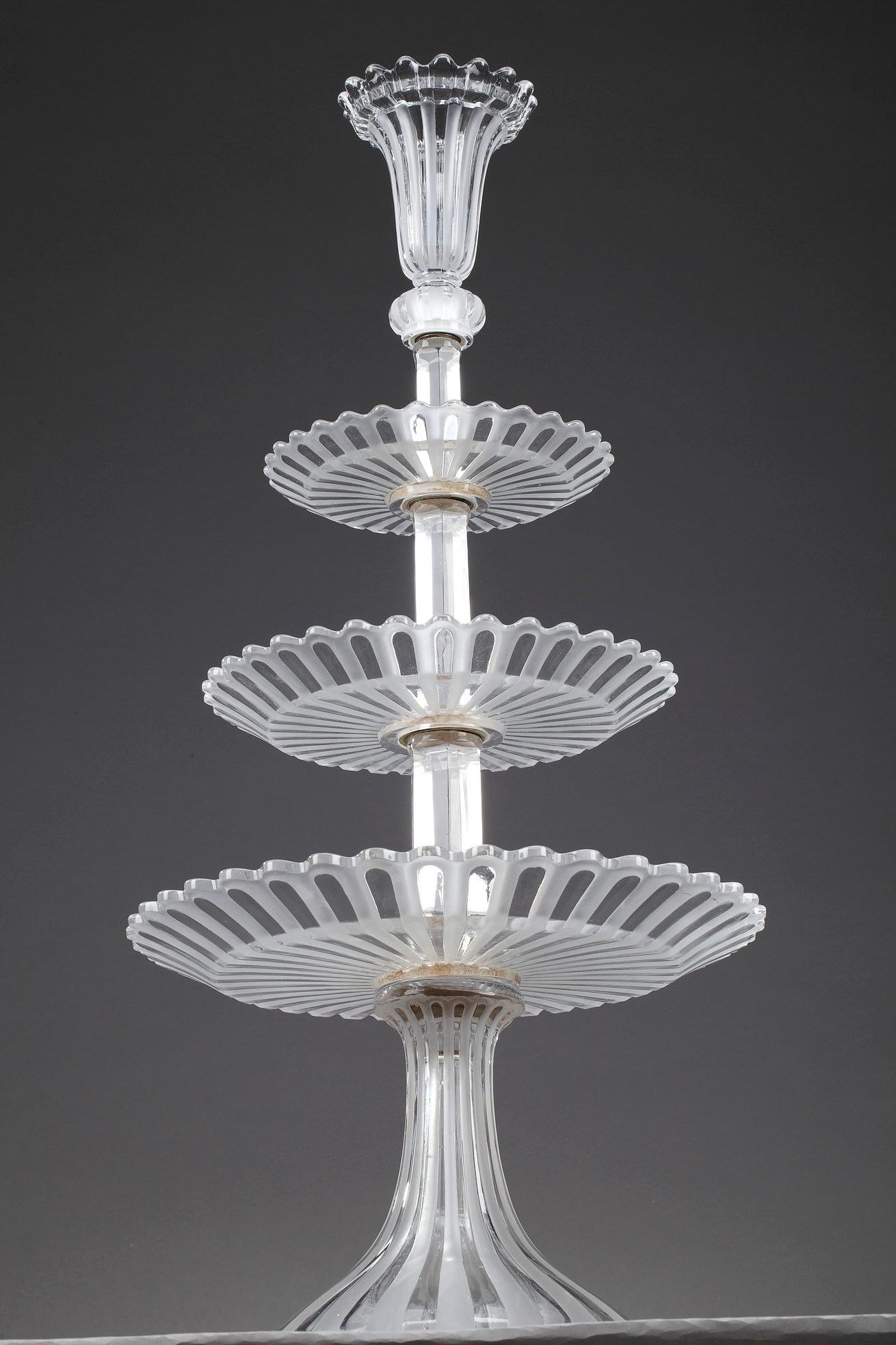 Baccarat Crystal Centerpiece, Late 19th Century Period 1