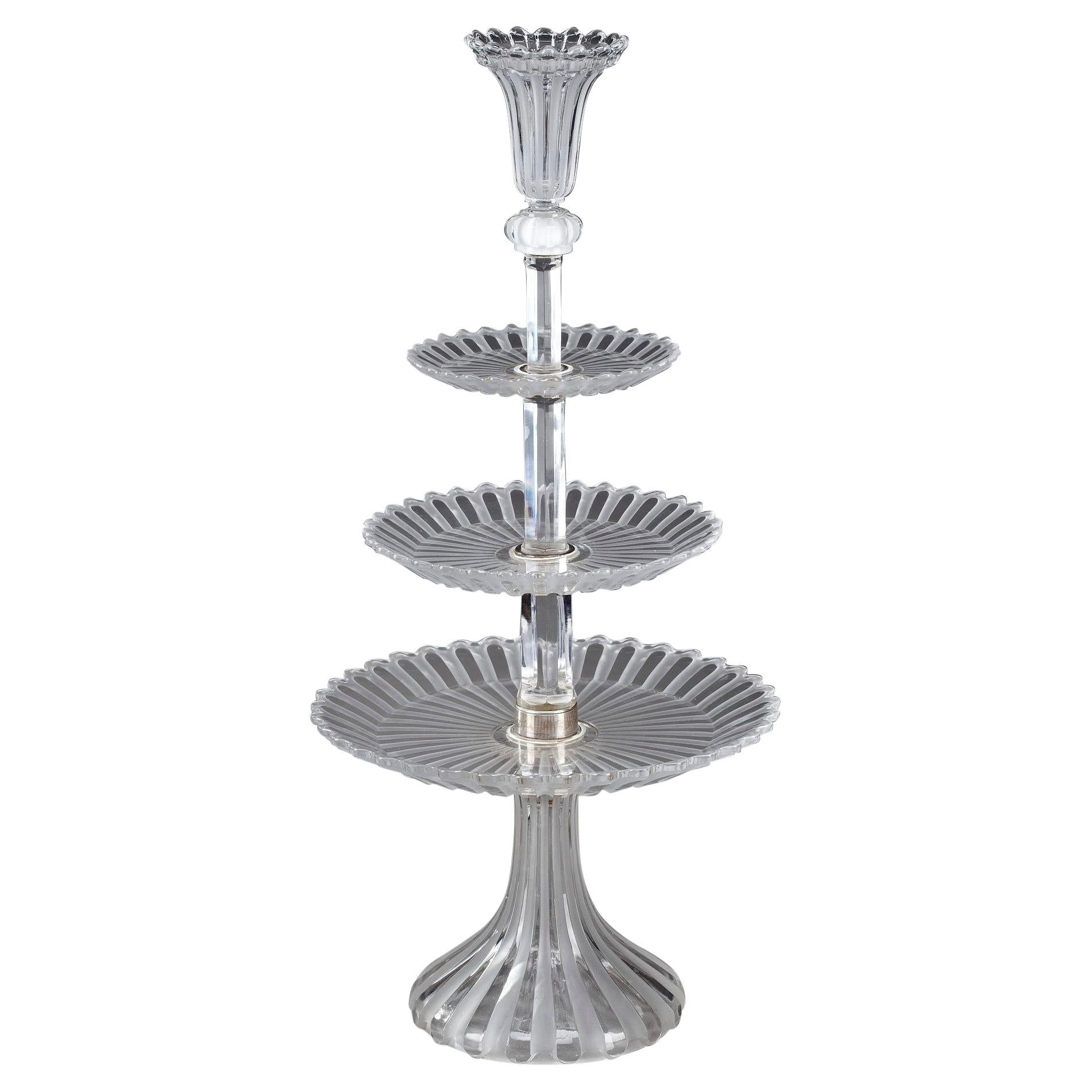 Baccarat Crystal Centerpiece, Late 19th Century Period