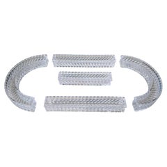 Vassoio centrotavola in cristallo di Baccarat, 20° secolo