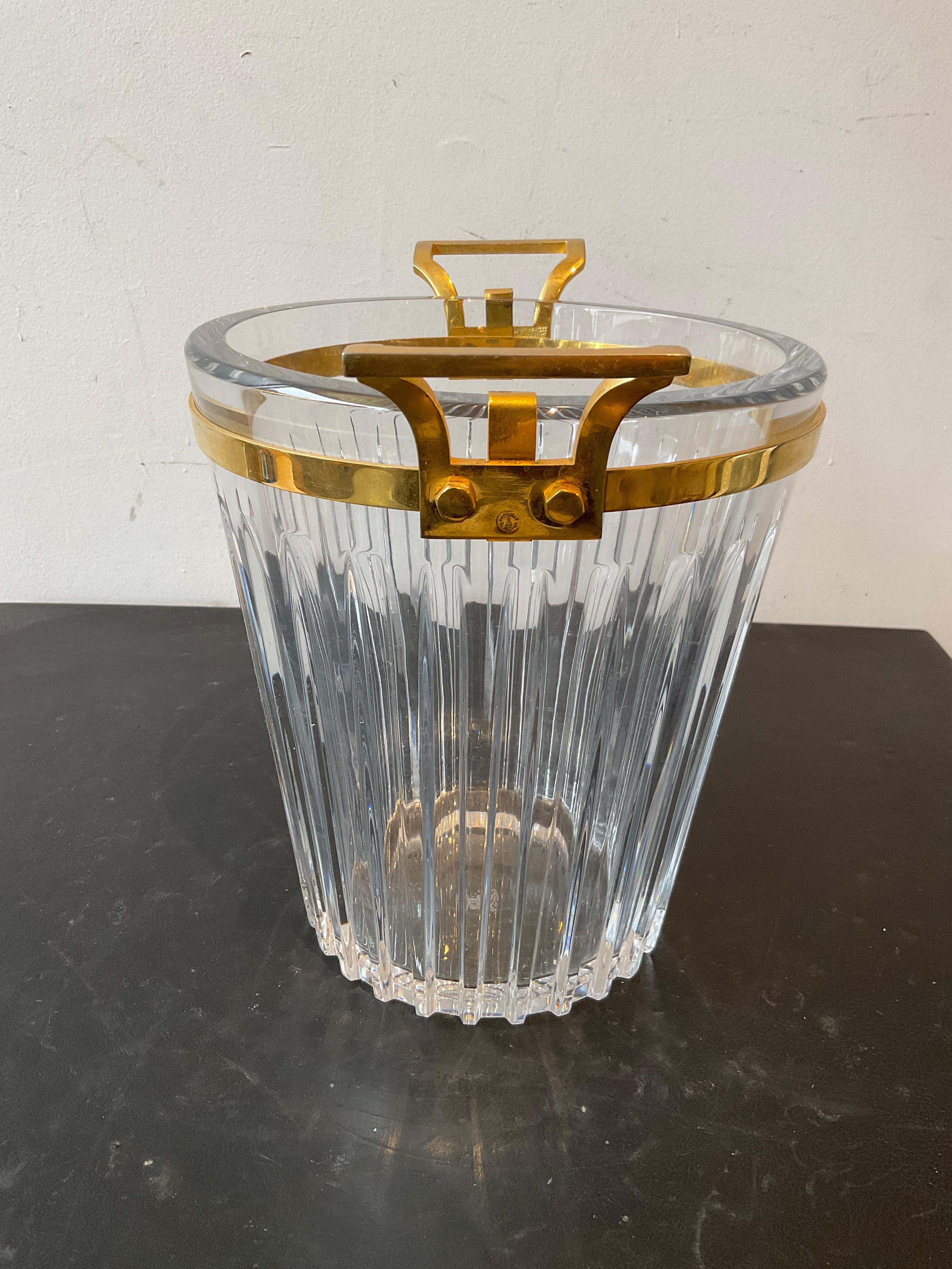 Baccarat Crystal Champagne Cooler / Ice Bucket For Sale 2