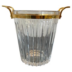 Vintage Baccarat Crystal Champagne Cooler / Ice Bucket