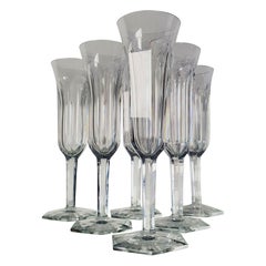 Baccarat Crystal Champagne Flutes Set of 6