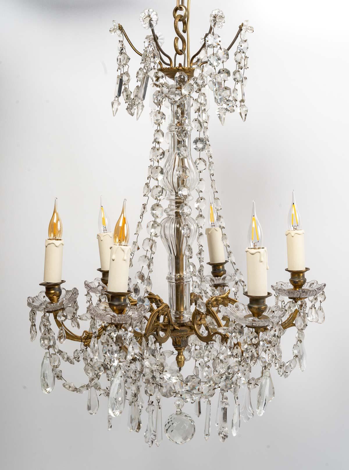 Napoleon III Baccarat crystal chandelier, 19th century