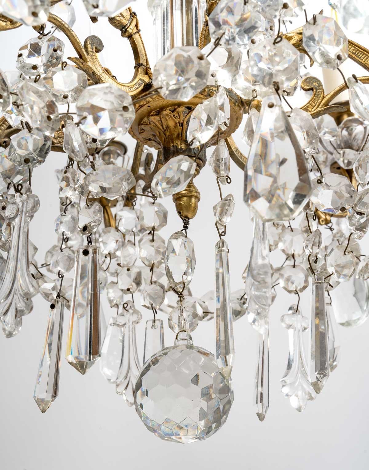Crystal Baccarat crystal chandelier, 19th century