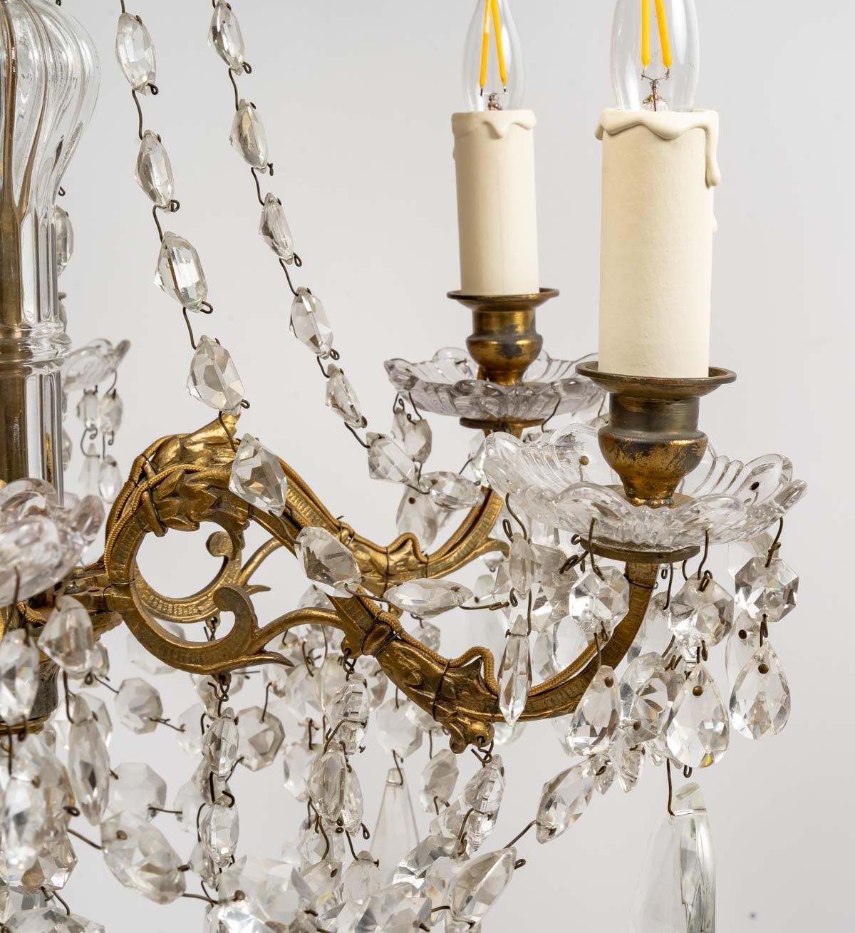Baccarat crystal chandelier, 19th century 1