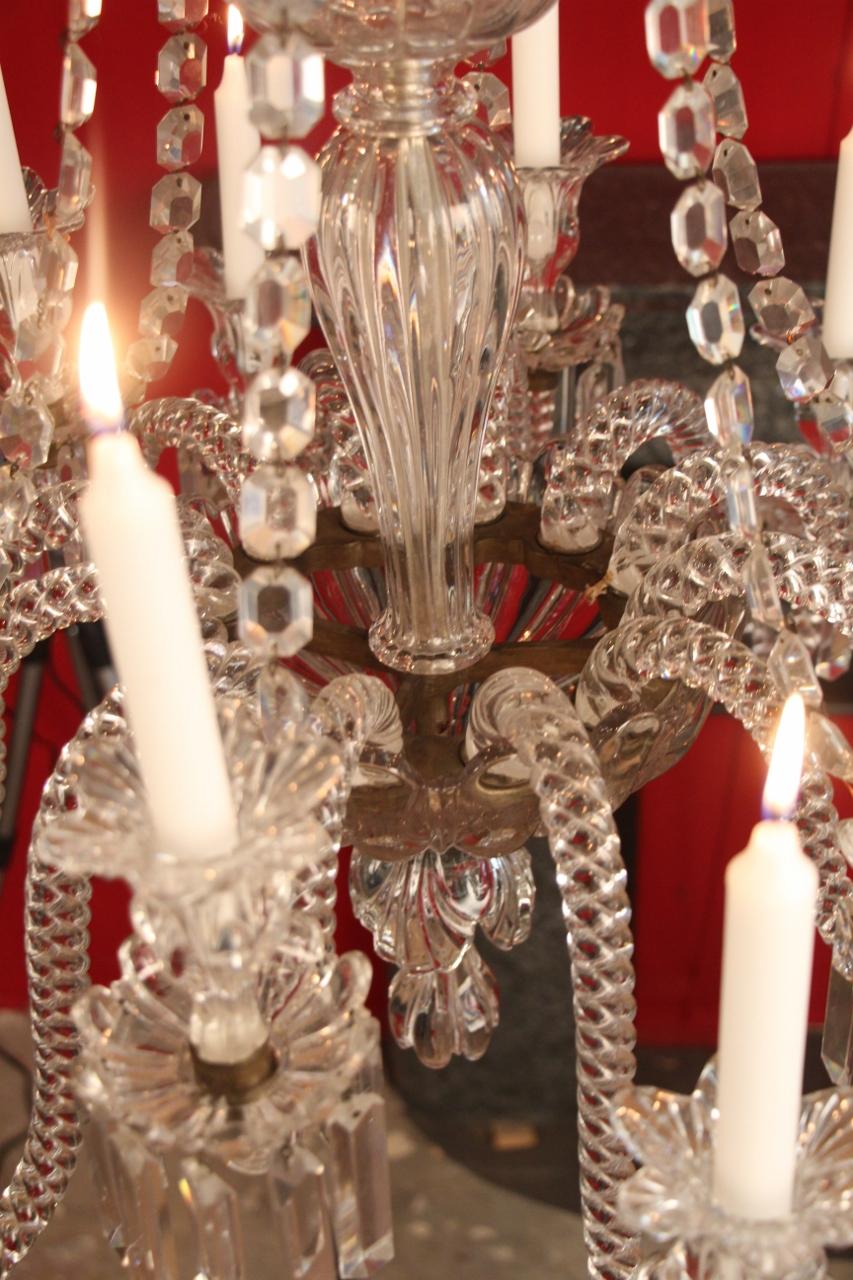 Baccarat Crystal Chandelier at 12 Lights 19th Century 6