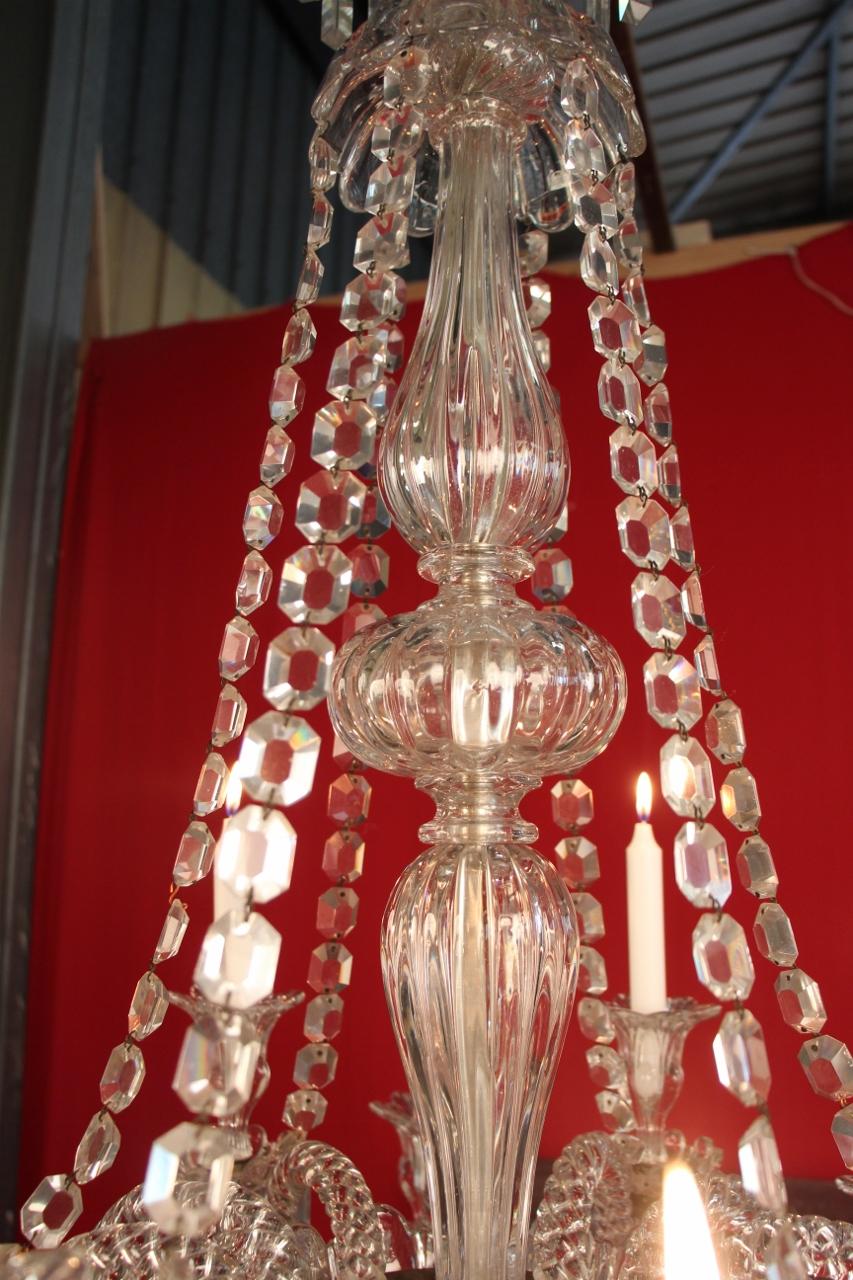 Baccarat Crystal Chandelier at 12 Lights 19th Century 2