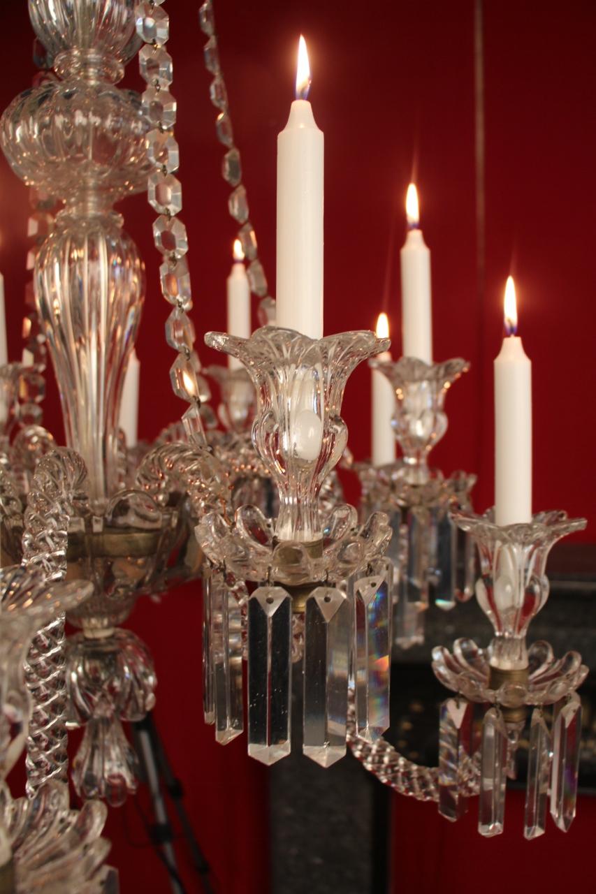 Baccarat Crystal Chandelier at 12 Lights 19th Century 3
