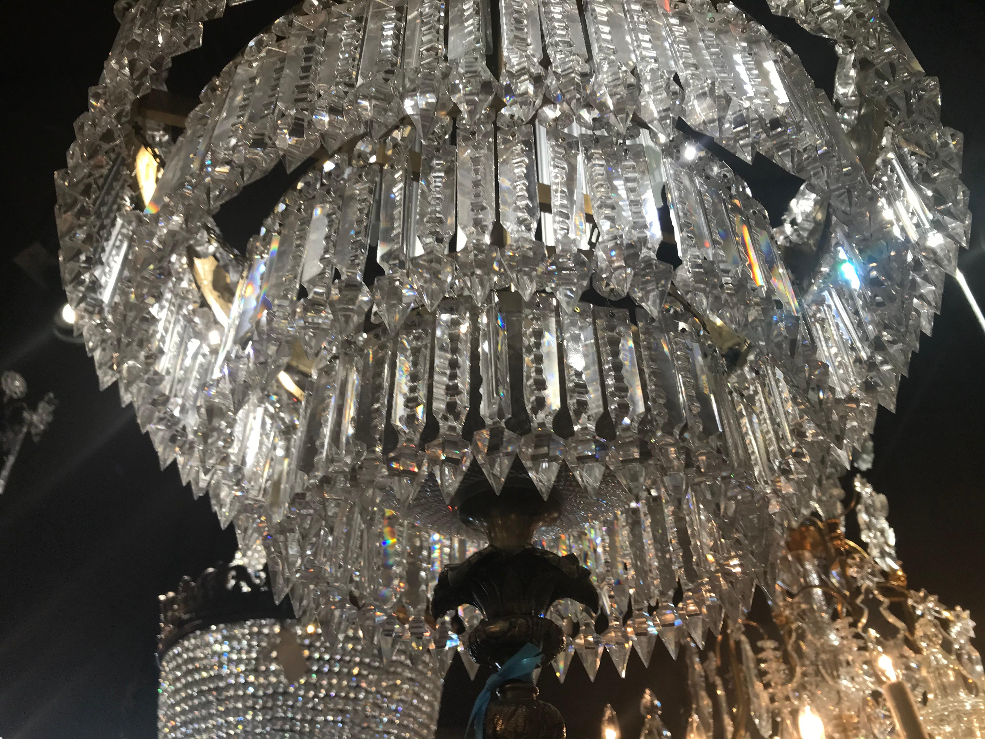 Neoclassical Baccarat Crystal Chandelier