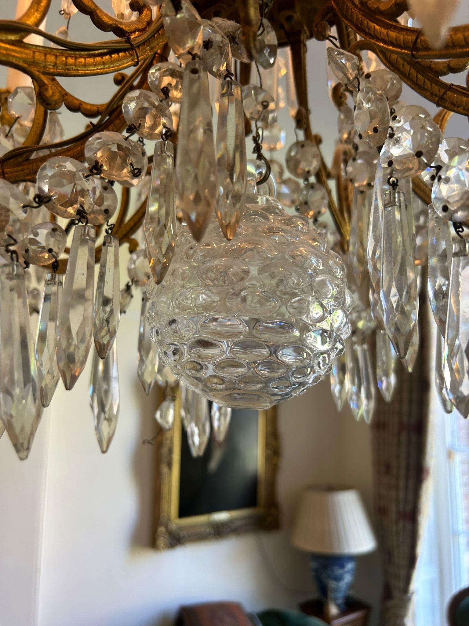 Baccarat Kristall Kronleuchter im Angebot 3