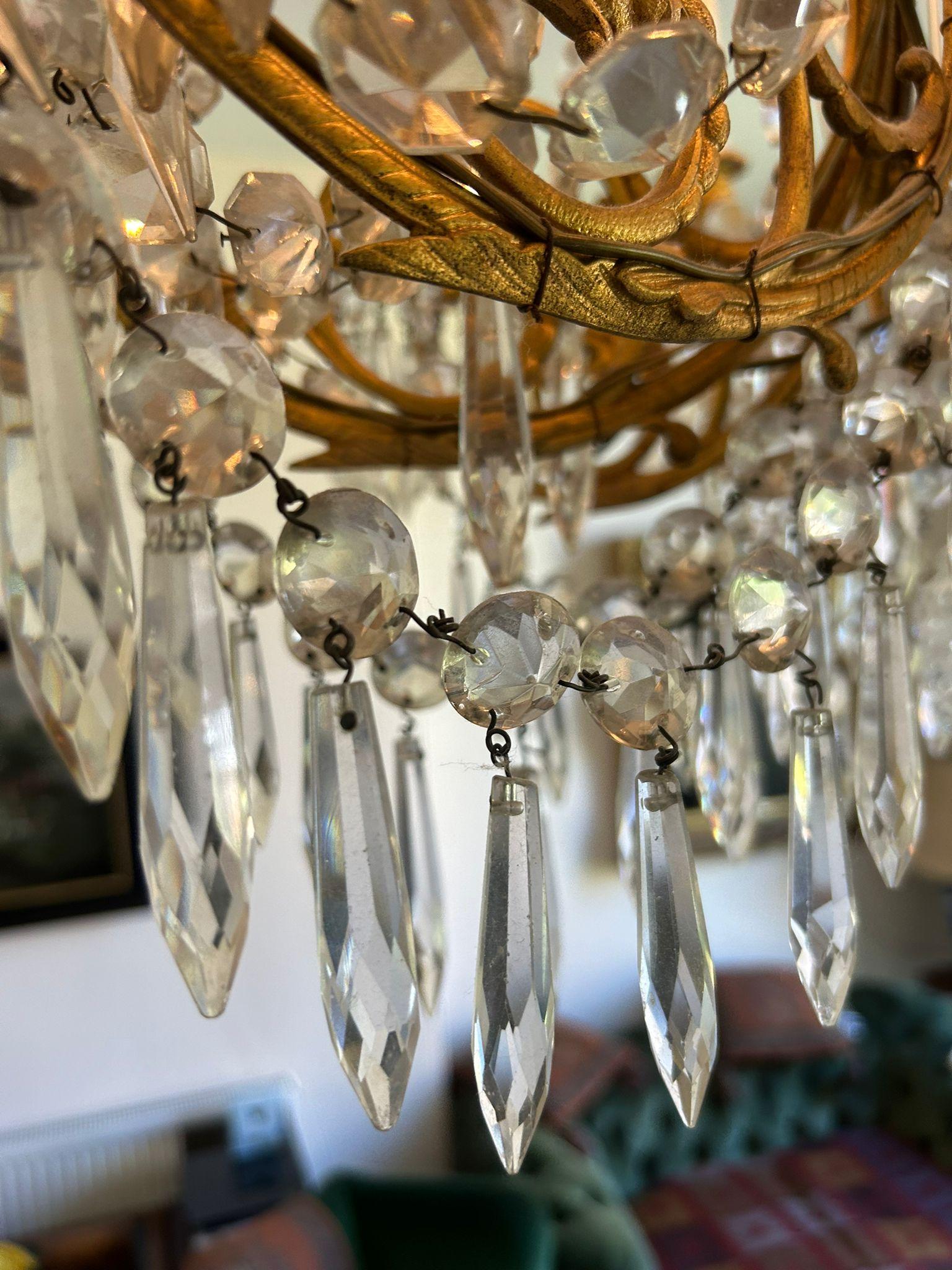Baccarat Kristall Kronleuchter im Angebot 5
