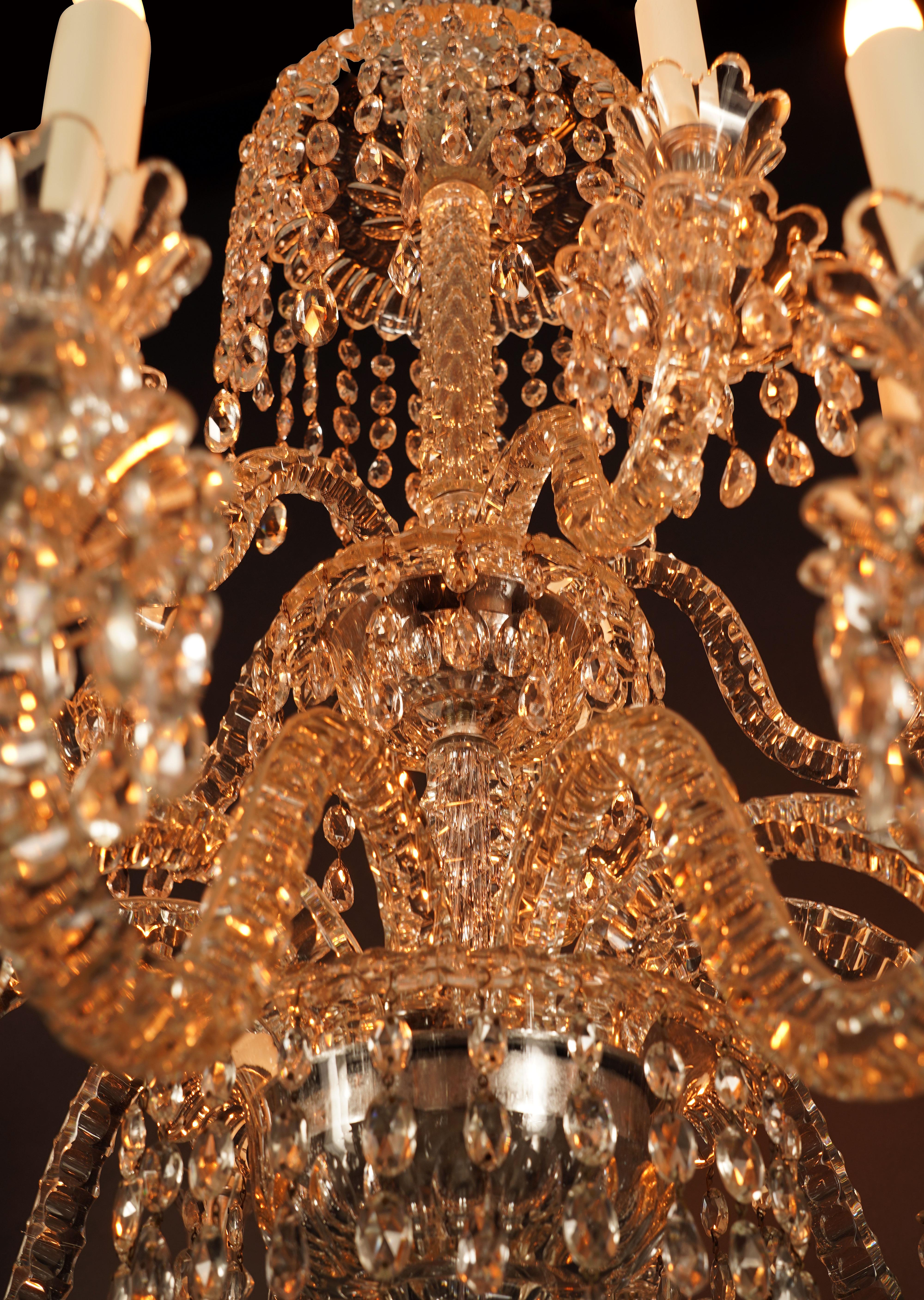 Cristallo Lampadario di cristallo Baccarat, Francia, circa 1890 in vendita