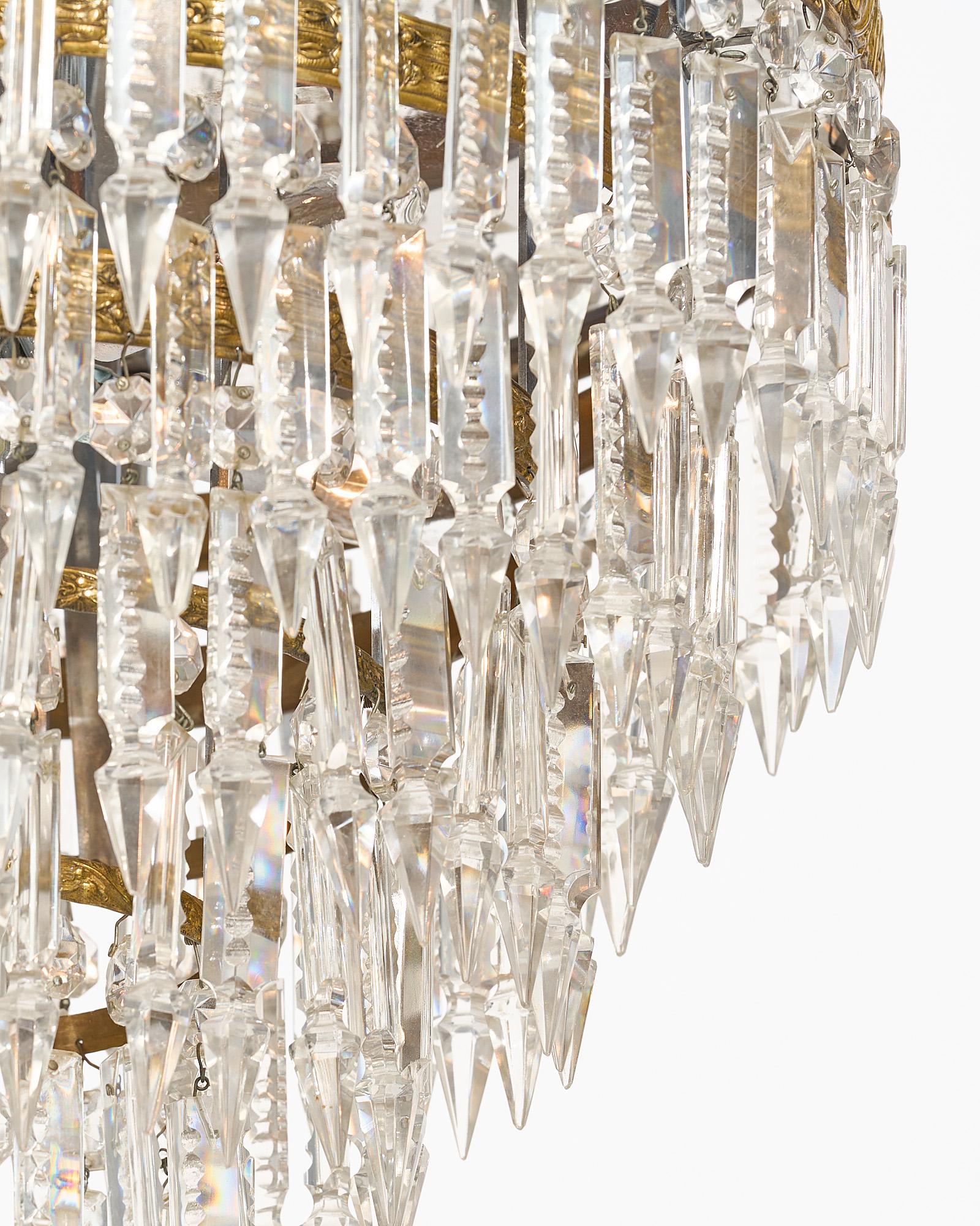 French Baccarat Crystal Chandeliers For Sale