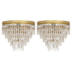 Antique Baccarat Crystal Chandeliers
