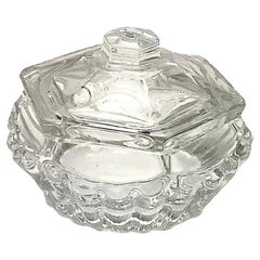 Retro Baccarat Crystal Covered Dish, 20th Century