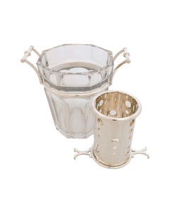 Baccarat Crystal Cut Glass Wine Cooler