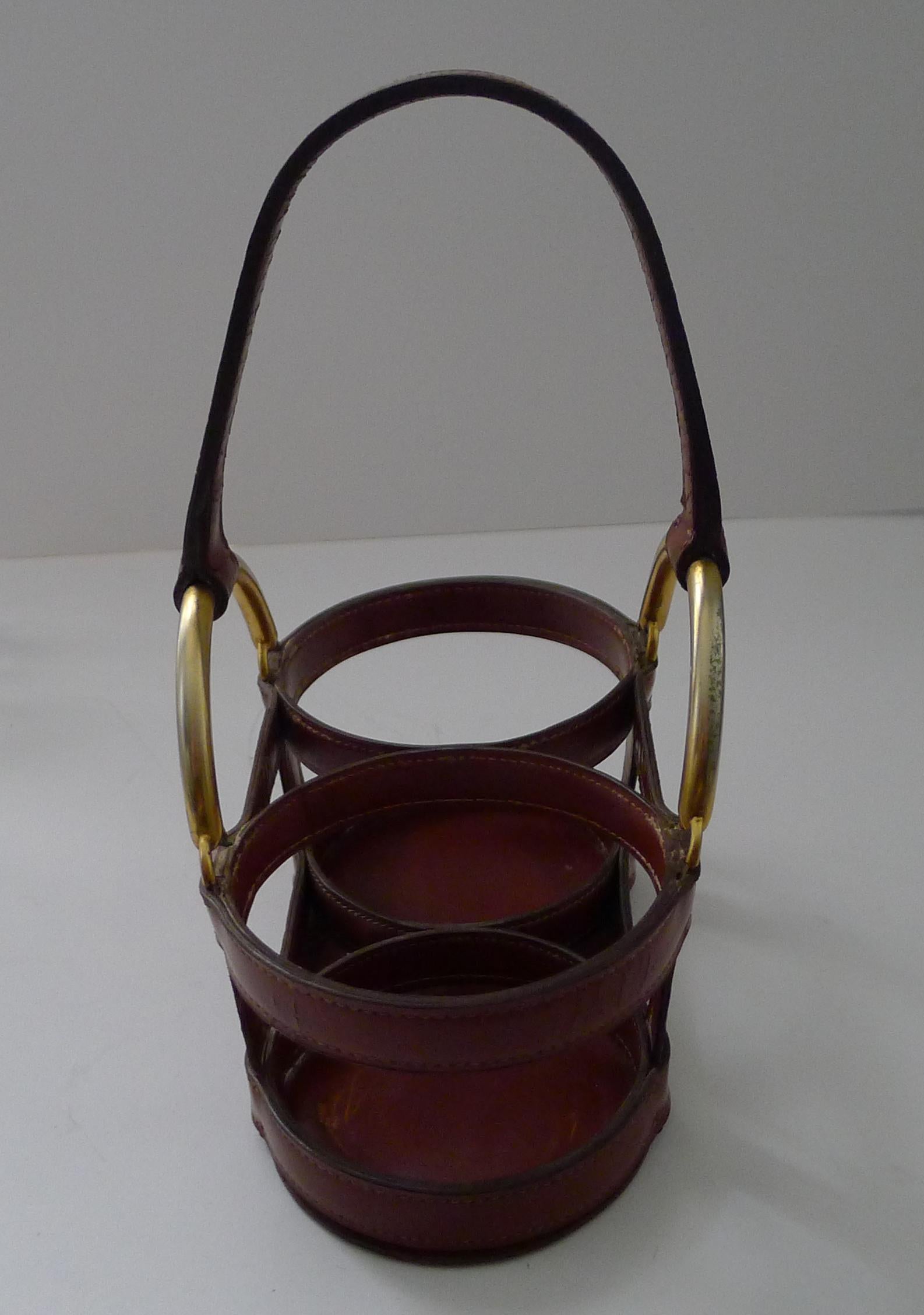 Decantador de cristal de Baccarat, Hermès, París, hacia 1955, diseñado por Jacques en venta 9