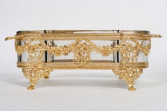 Baccarat Crystal Decoration, Chased and Gilded Bronze Mounting, 19th Century.