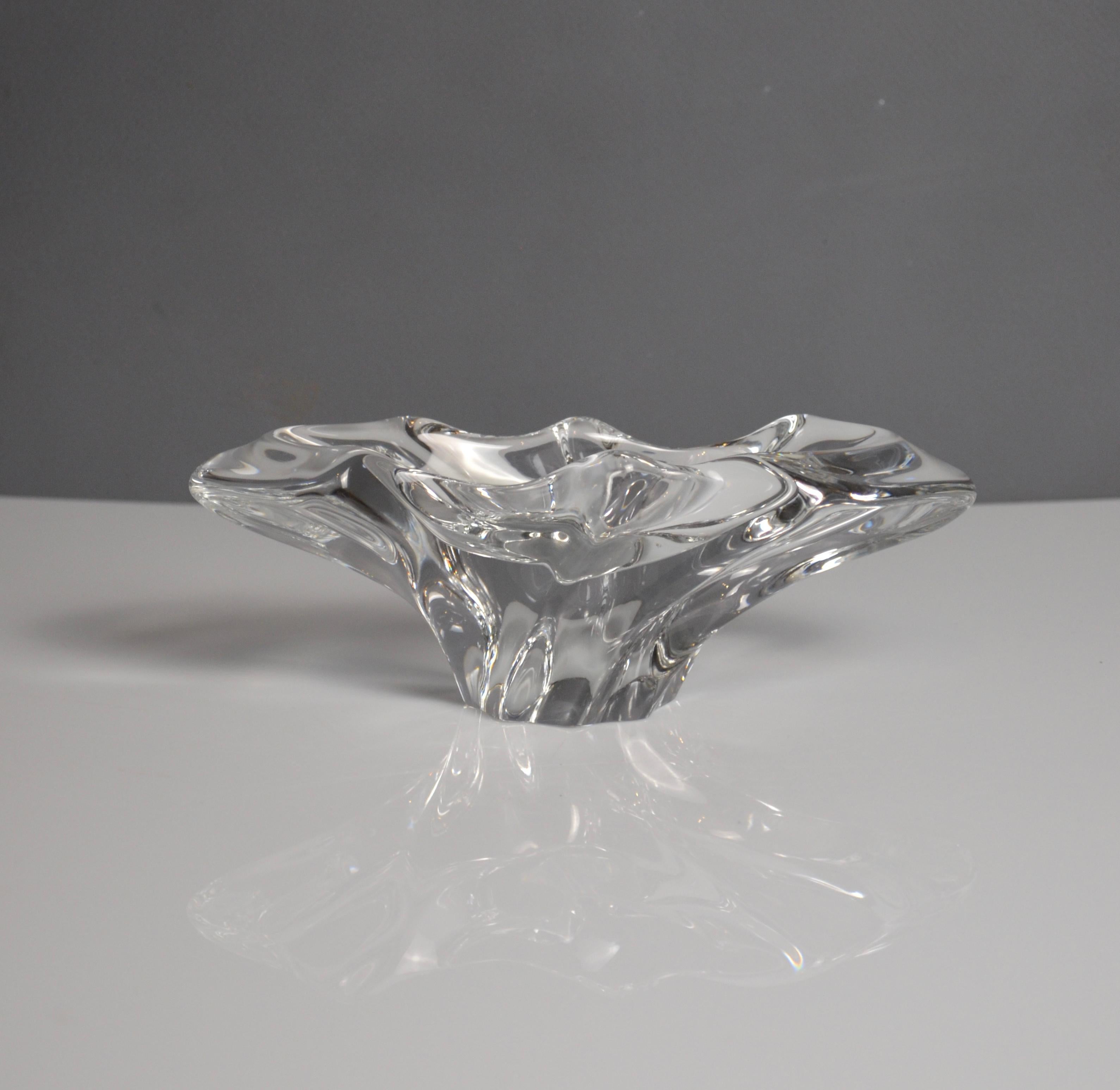 Baccarat Kristallschale / Dekorative Schale, Frankreich, signiert im Zustand „Gut“ im Angebot in Marinha Grande, PT