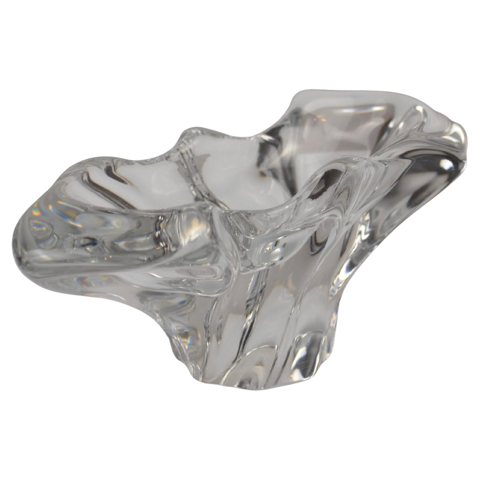 Baccarat Crystal Dish / Decorative Bowl, France, Signed