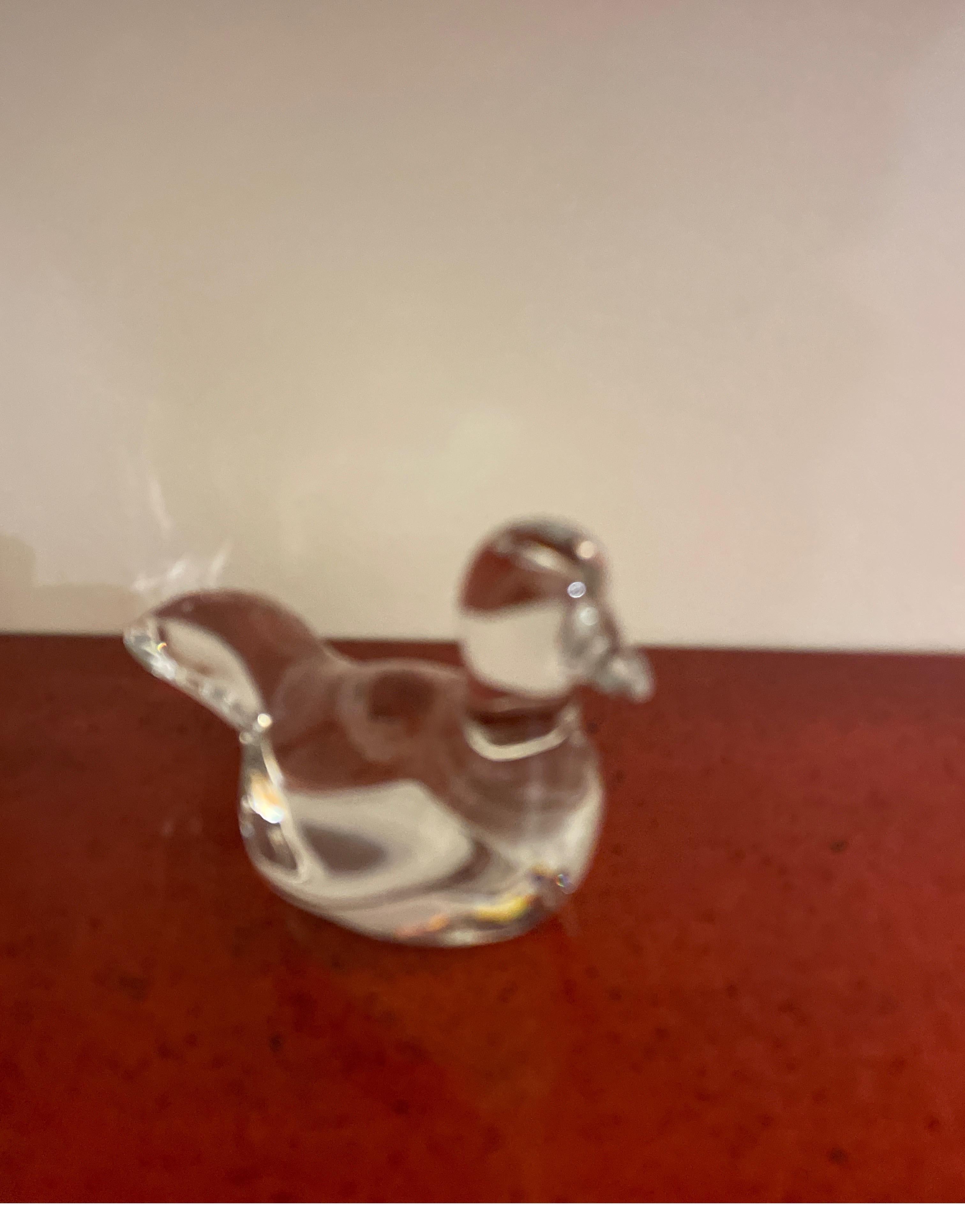 baccarat crystal pelican paperweight