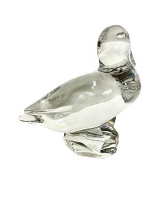 Baccarat Crystal Duck Figurine Decoration or Paperweight