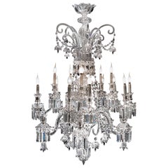 Lampadario eccezionale di cristallo Baccarat, Francia, inizio XIX secolo