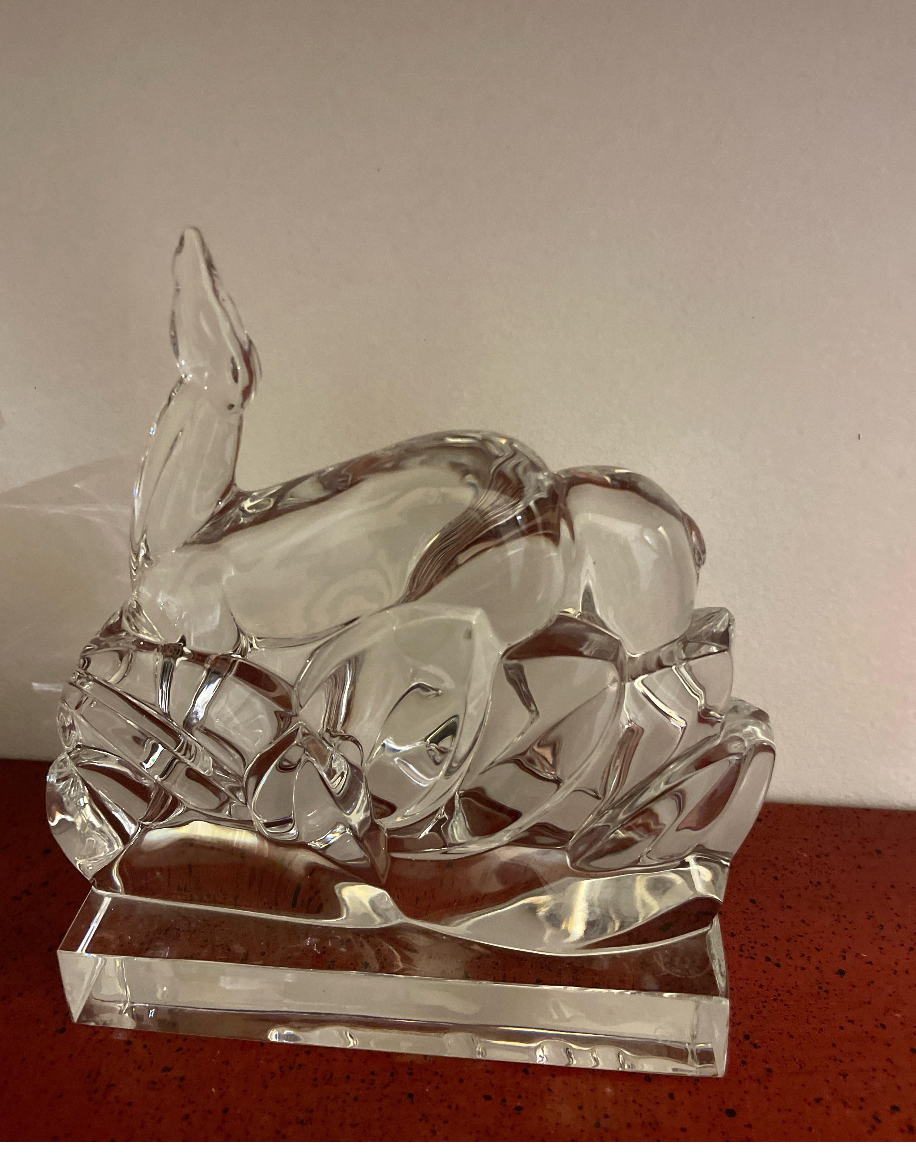 baccarat crystal pelican paperweight