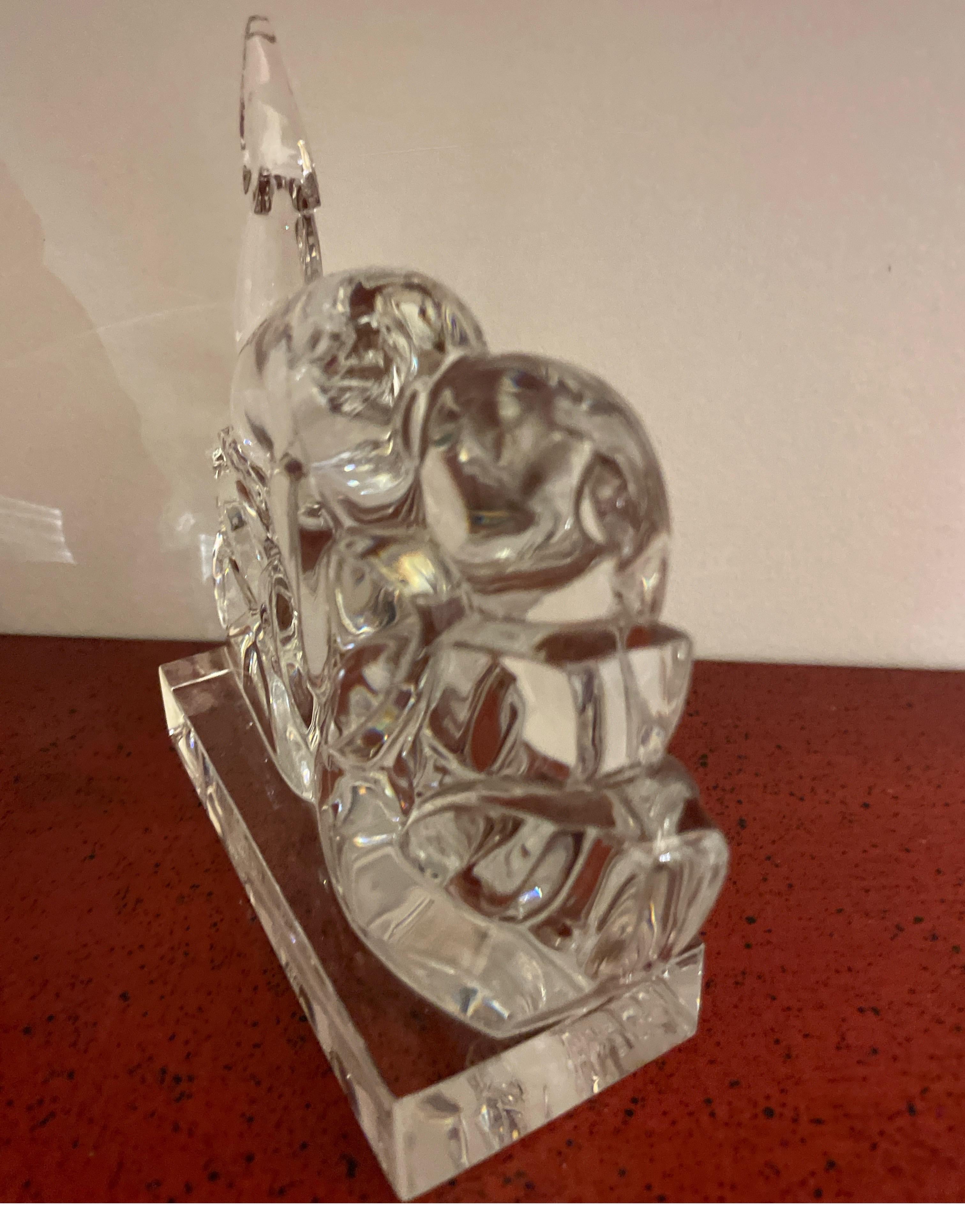 baccarat crystal pelican paperweight