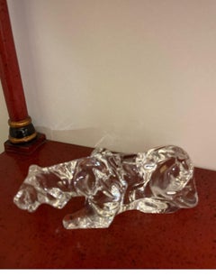 Baccarat Crystal Figurine / Paperweight of a Tiger