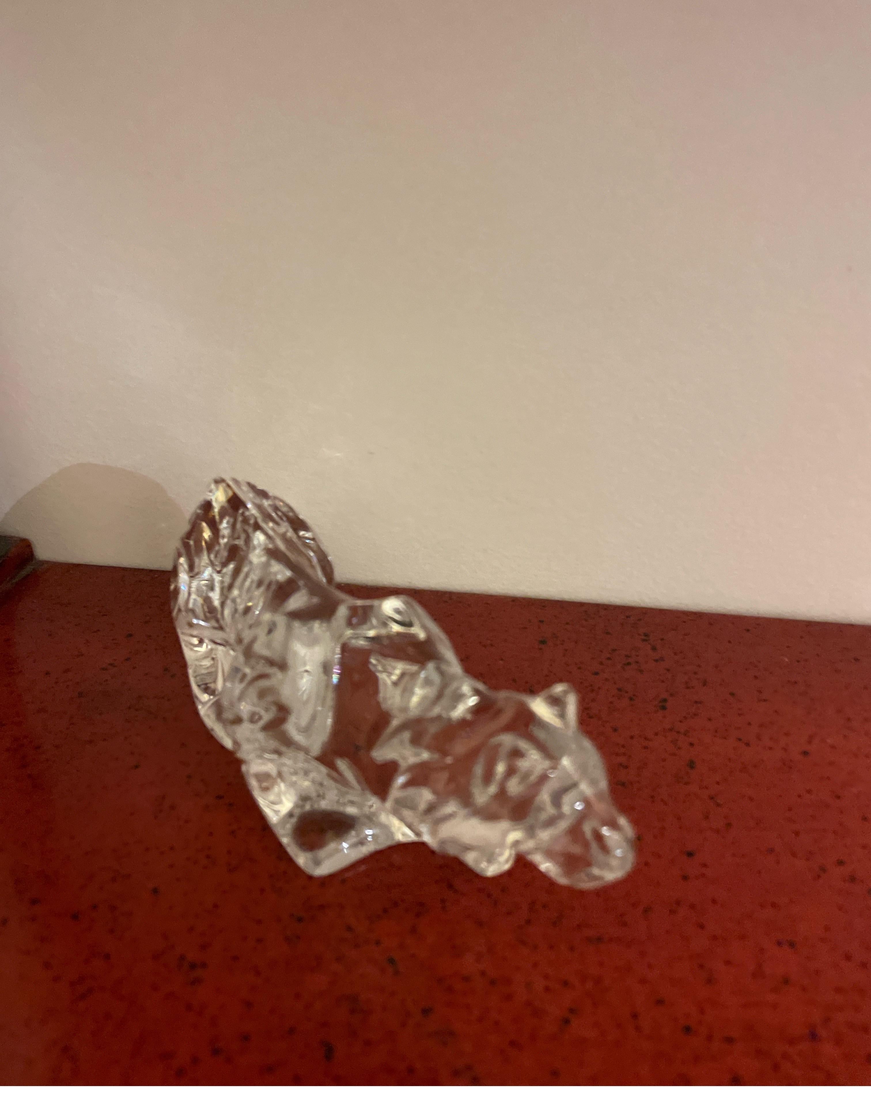 Baccarat-Kristallfigur / Briefbeschwerer eines Tigers aus Kristall im Zustand „Gut“ im Angebot in West Palm Beach, FL