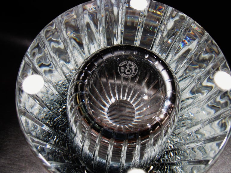 Baccarat Crystal France Harmonie Large Flower Vase For Sale at 1stDibs