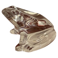 Baccarat Crystal Frog Figurine
