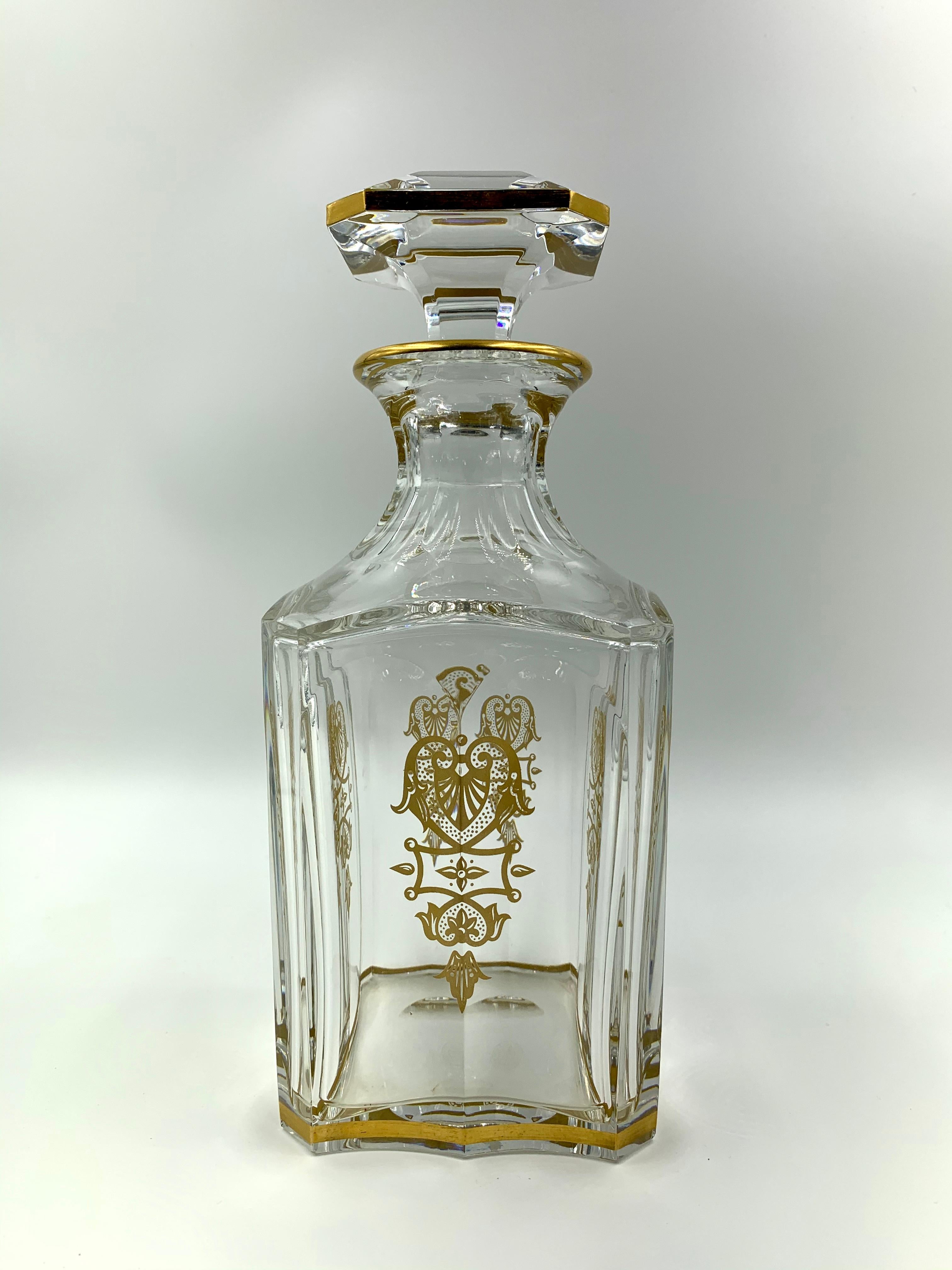 French Baccarat Crystal Harcourt 1841 Empire Whiskey Decanter