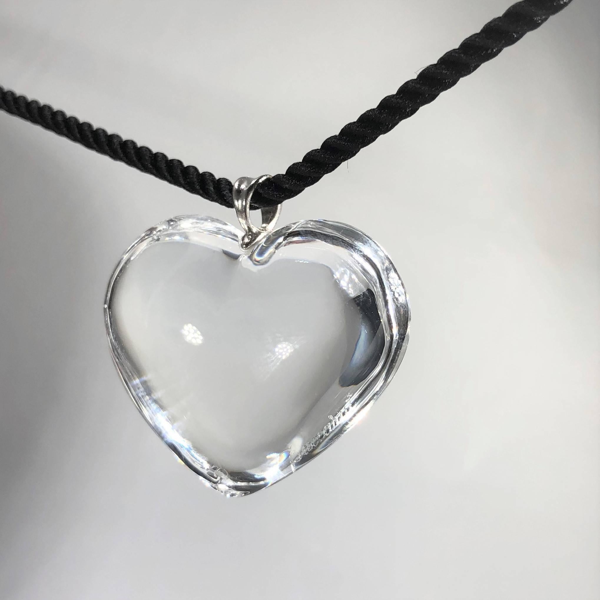 Baccarat heart necklace discount