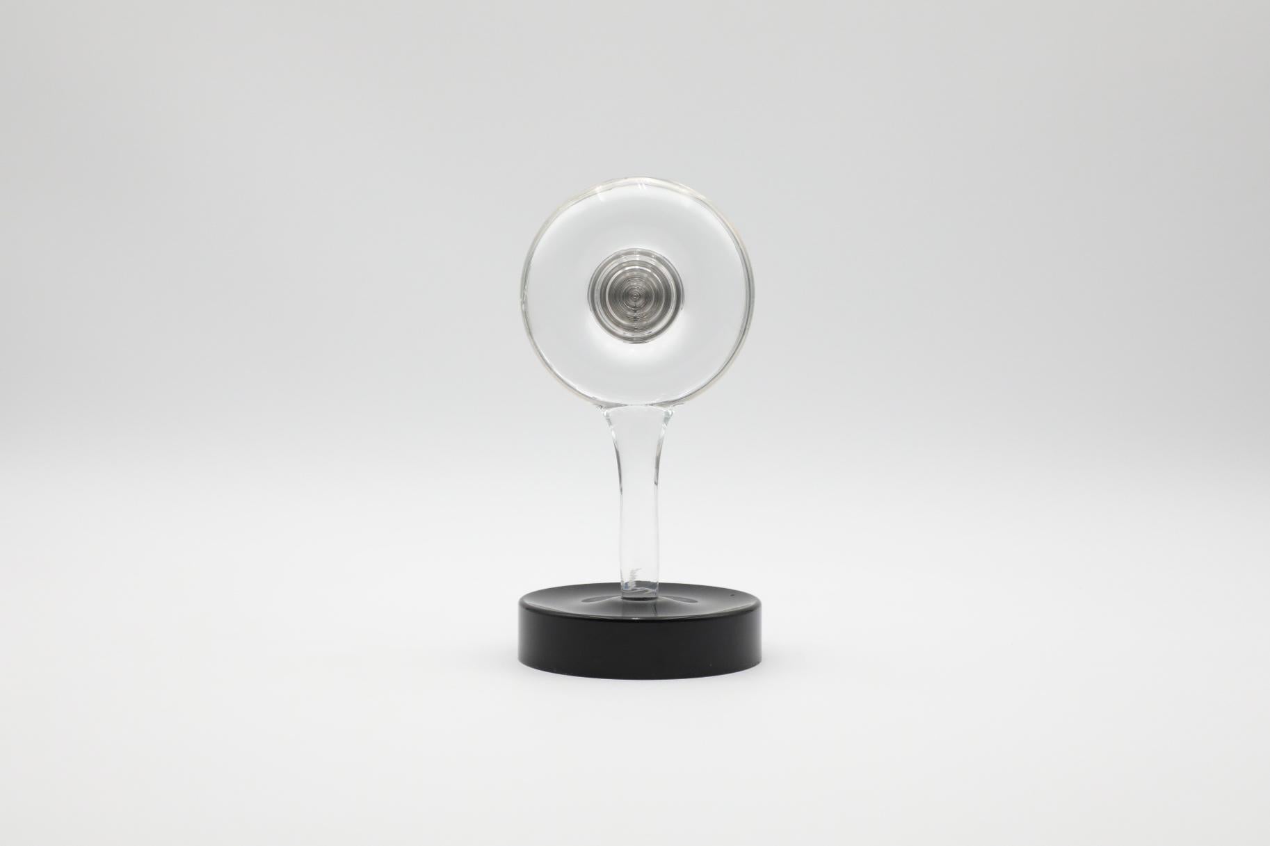 Baccarat Crystal Hypnos Pendulette Table Clock, France In Good Condition For Sale In Los Angeles, CA