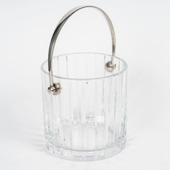 Baccarat Crystal Ice Bucket, 1950, Signed Baccarat.