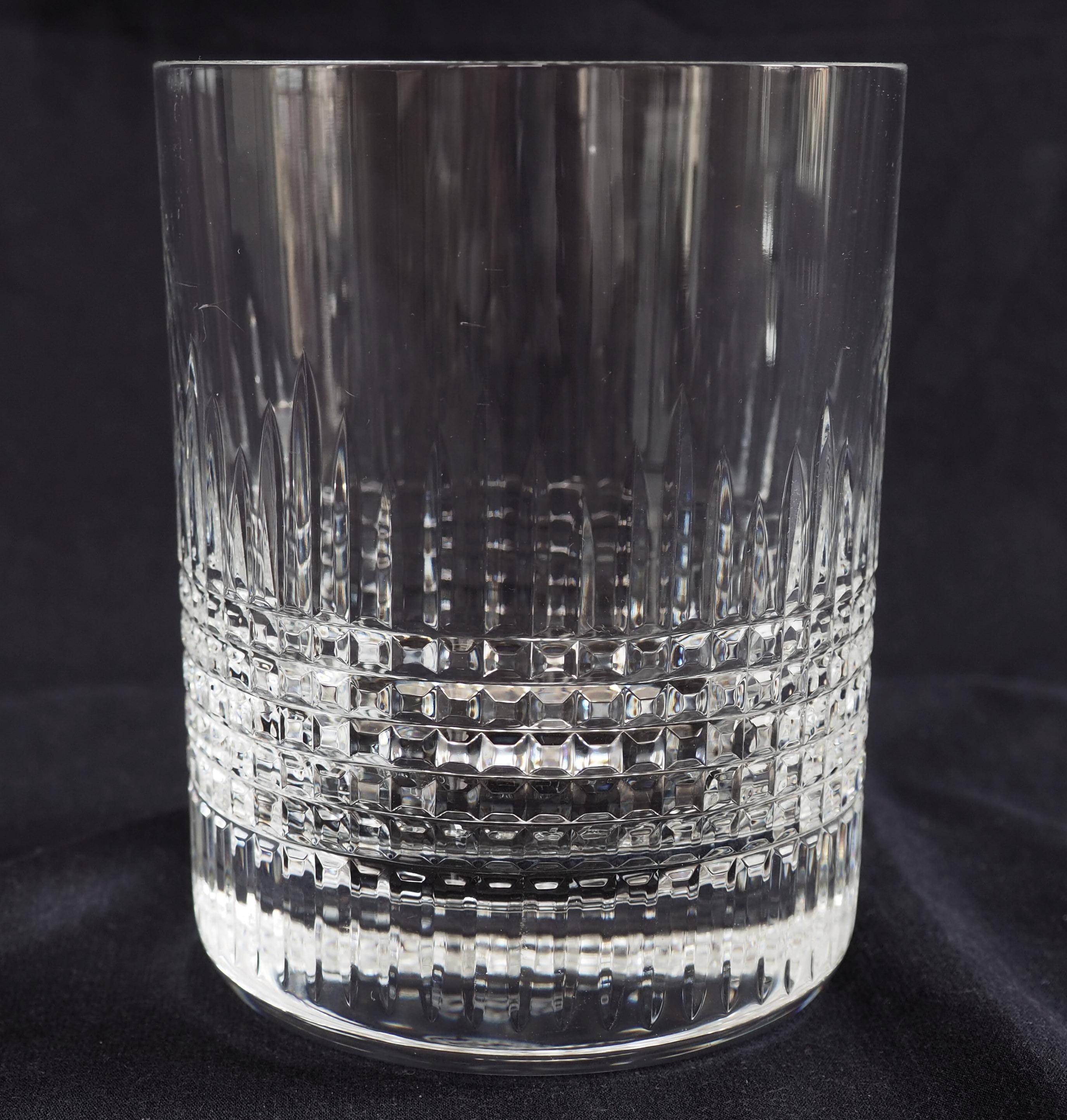 Other Baccarat crystal ice bucket - Nancy cut pattern - signed For Sale