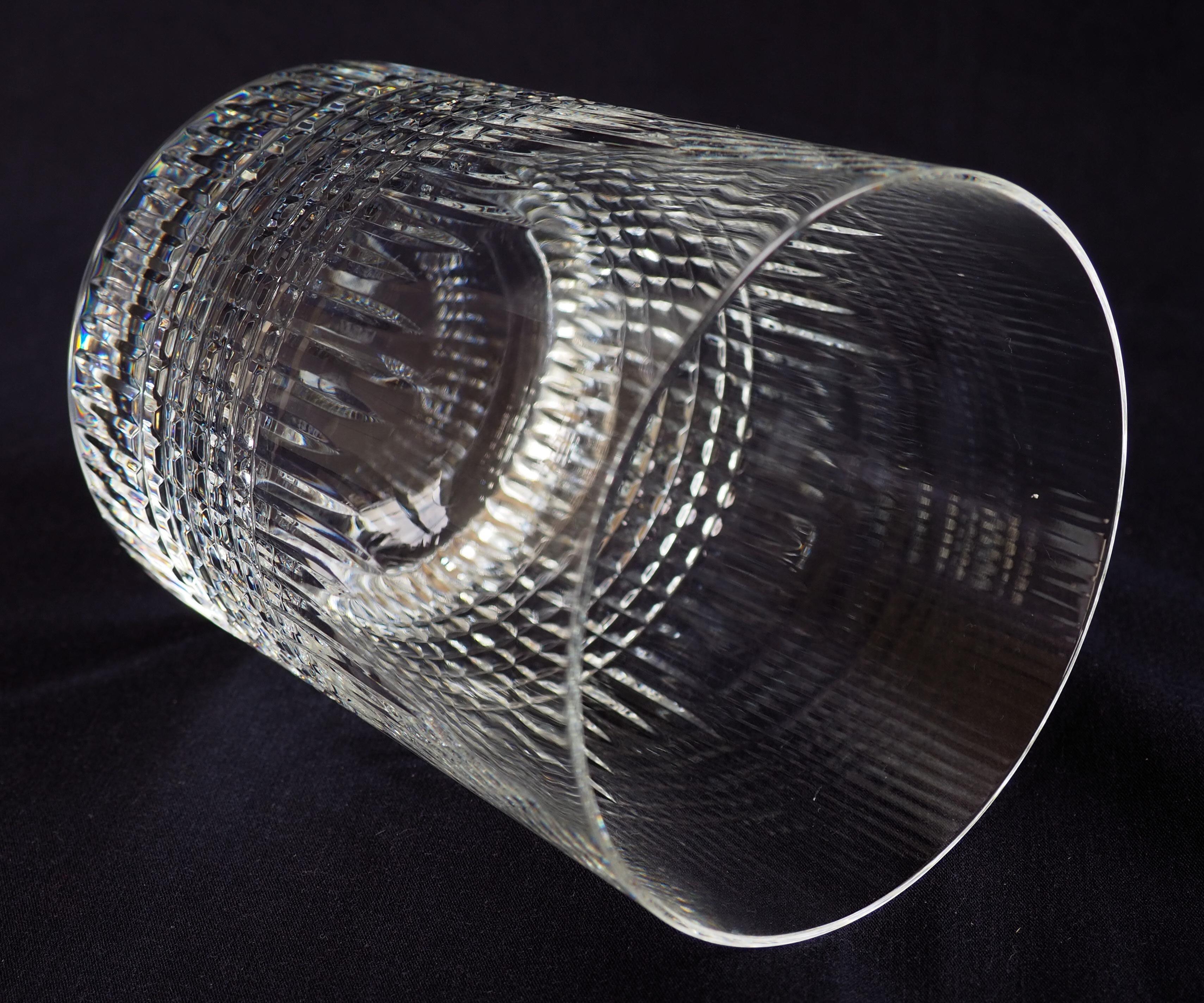 20th Century Baccarat crystal ice bucket - Nancy cut pattern - signed For Sale