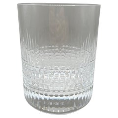 Cubitera de cristal de Baccarat - motivo tallado Nancy - firmada