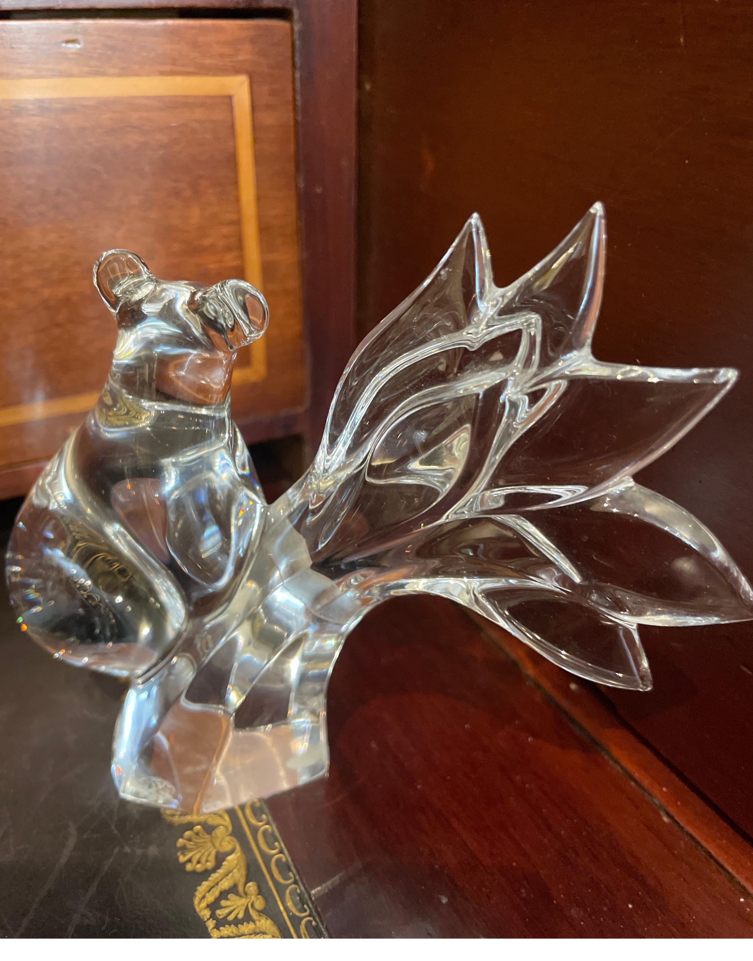 French Baccarat Crystal Koala Bear Figurine For Sale