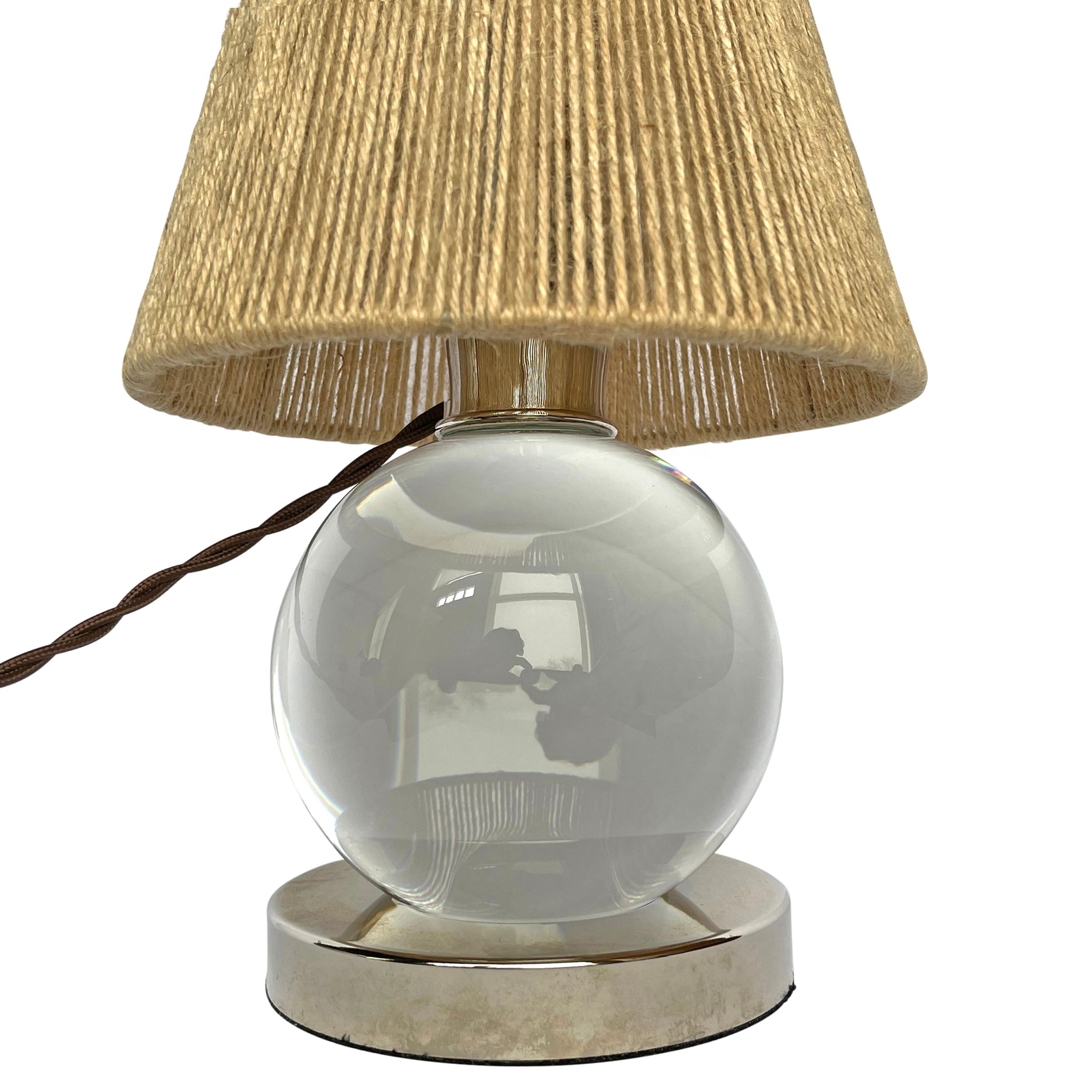 20th Century Baccarat Crystal Lamp