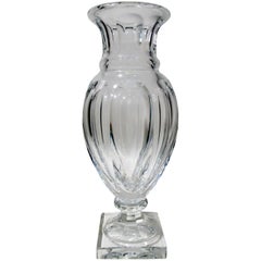 Baccarat Crystal Large Harcourt Amphora Vase Marie Louise