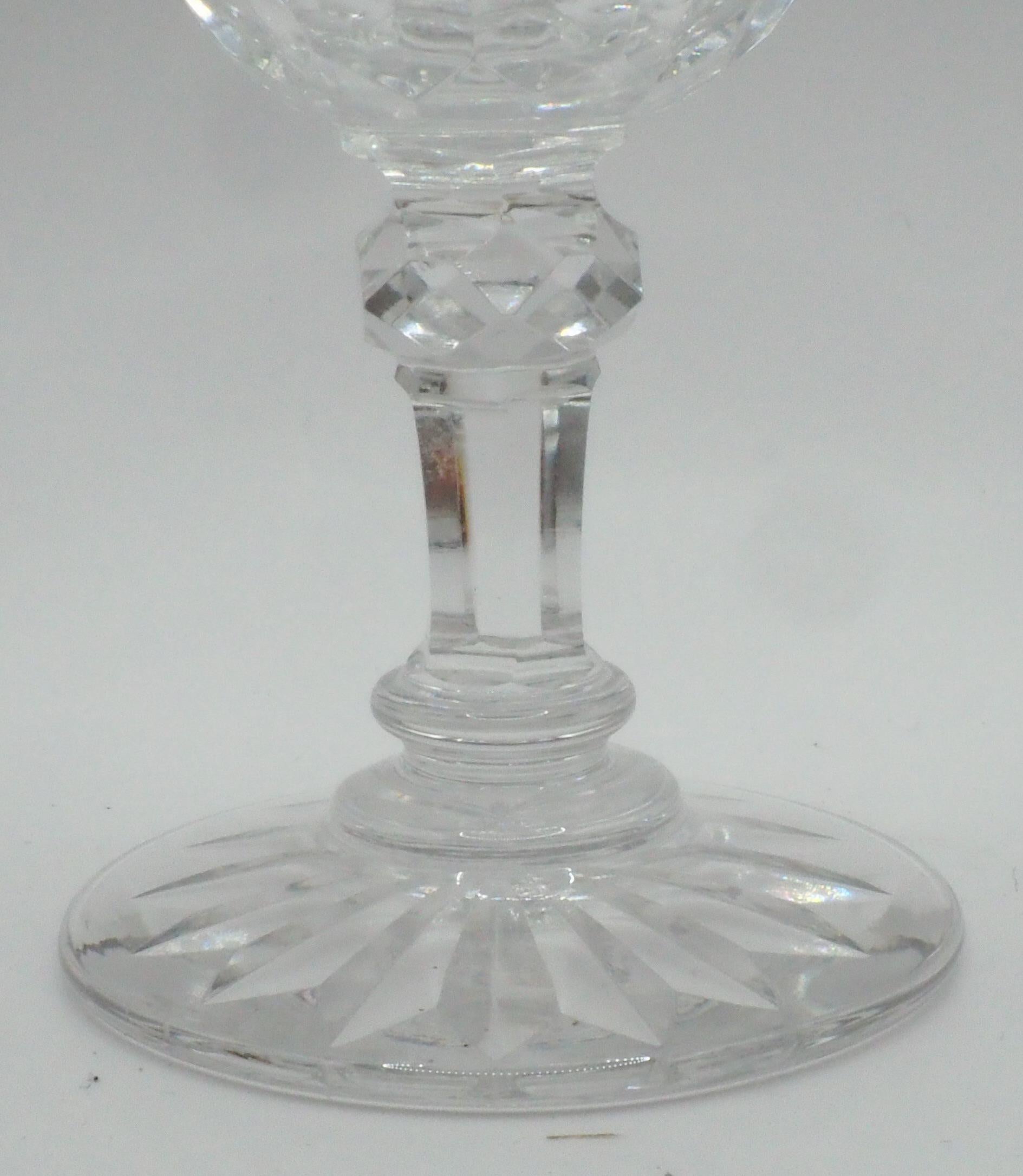 Crystal Baccarat crystal liquor set, 12 pieces service - Juvisy pattern - Elysee Palace